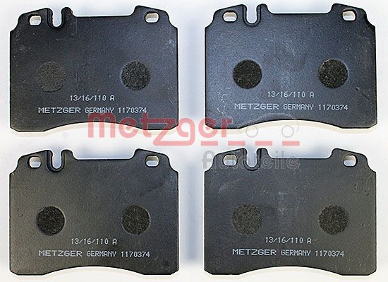 METZGER 1170374 Bremsbelagsatz, Scheibenbremse
